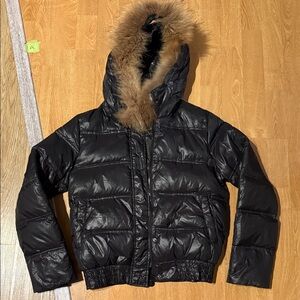 Women Puffer Jacket with Fur Trim